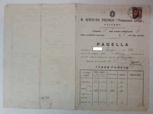 13782 crt pagella 1930 31 - 13782, 68/crt
