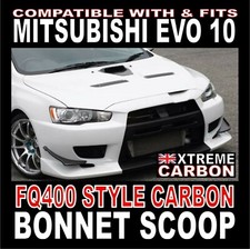 Cofano in carbonio condotto presa aria per mitsubishi evolution 10 fq400 stile 