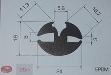 Profilo in gomma compatta per
