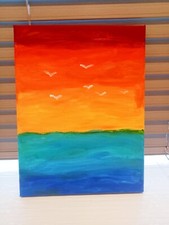 Quadro acrilico Sunset Ocea