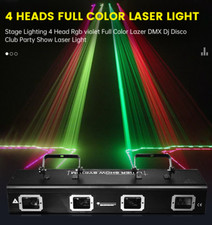 4 testine DMX luce laser RGB