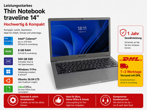 Notebook sottile traveline - notebook,