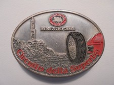 ASI badge Veteran Car Club Ligure Genova circuito Superba 2004 automobile placca