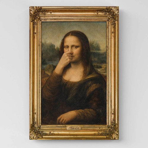 Quadro monna lisa divertente - quadro,