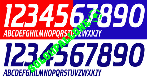 Kit nome numero - numero, x