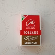 CARTE DA GIOCO MODIANO TOSCANE ROSSE 150° ANNIV.  (MO300119)