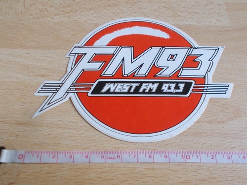 Autocollant radio west - fm, 93.3