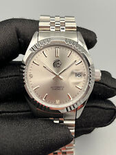 Orologio Automatico Grigio 38mm Acciaio pieno 110gr WR 30mt Antigraffio Datario