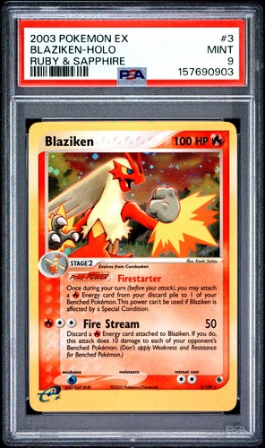 Psa blaziken holo 109 ruby - blaziken, 3/109