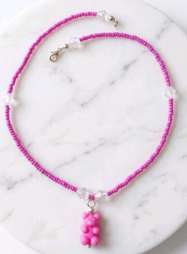 Collana gummy bear rosa - collana,
