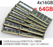 64 GB 4x16 GB DDR3 PC3-12800R