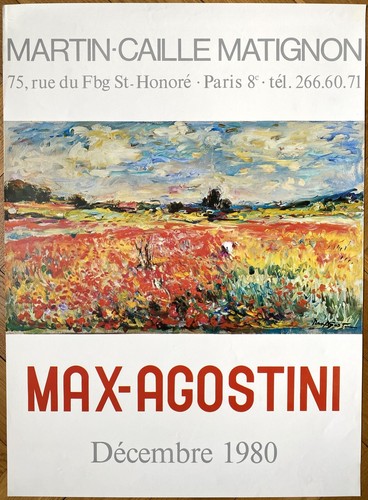 Max agostini poster originale - agostini,