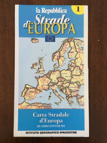 Carta stradale europa quadro - carta,