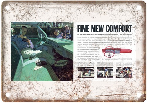 Insegna vintage 1961 chevrolet - vintage,
