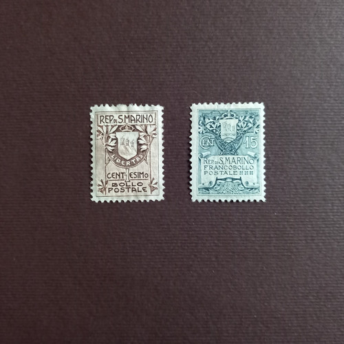 San marino 1907 stemma - san, 1907/