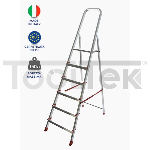 Scala domestica alluminio 6 - scala,