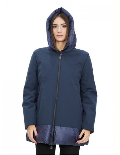 Giacca piumino blu con - 56,