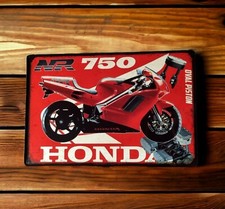 Plaque métal Honda NR 750