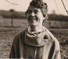 foto vintage bella donna con