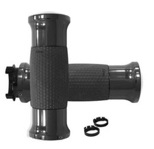 MANOPOLE MOTO CUSTOM AVON NERE HARLEY DAVIDSON SPORTSTER DYNA SOFTAIL TOURING HD