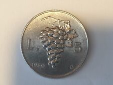 Repubblica Italiana 5 Lire Uva 1950
