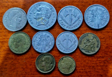 2. lotto 10 monete francesi francia vichy - tutte diverse come in foto RARO