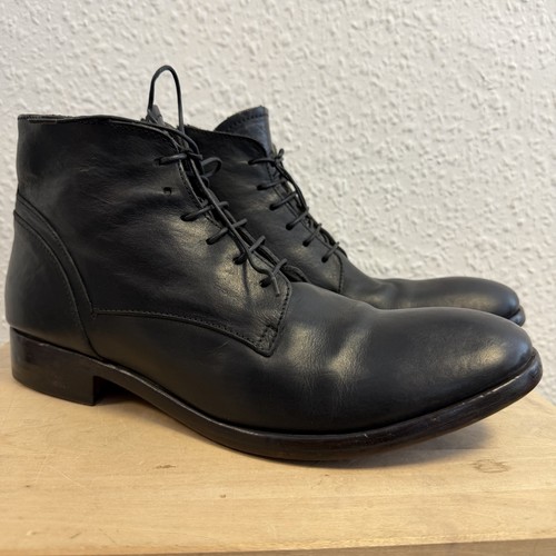 Moma black leather - black, ankle