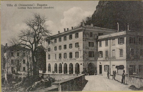 300905 vecchia cartolina villa - cartolina,