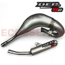 HONDA CR125 FULL DEP BARE METAL TUBO DI SCARICO TESTATA ANTERIORE 1993-1997