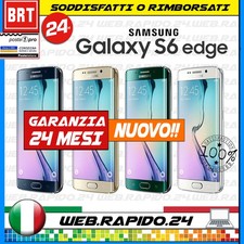 NUOVO! SAMSUNG GALAXY S6 EDGE 32GB 128GB SM-G925F BLU BIANCO ORO S7 S8