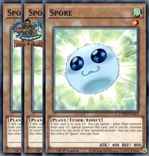 Yugioh! 3x Spore L5DD-ENA03 Comune 1° Edizione NM