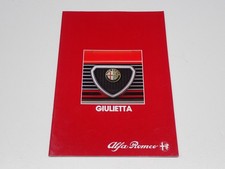 ALFA ROMEO GIULIETTA DEPLIANT BROCHURE PROSPEKT CON CARTELLA COLORI (F10)