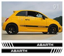 Fasce adesive per Fiat 500 ABARTH 595 strisce laterali adesivi fiancate 500 2016