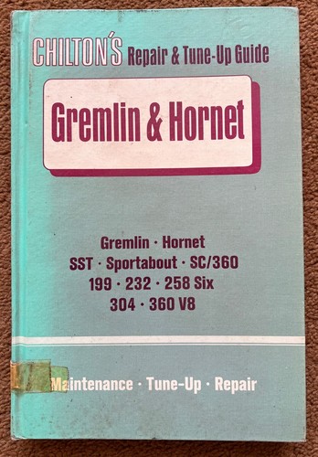 Amc hornet gremlin manuale - hornet,