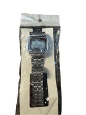 Orologio Uomo Donna Stile Casio Retrò Digitale Acciaio unisex Vintage Oro Silver