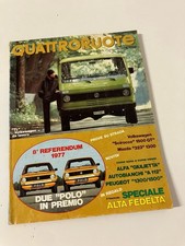 QUATTRORUOTE n. 264 n. 12 Dicembre 1977 Domus Ed.