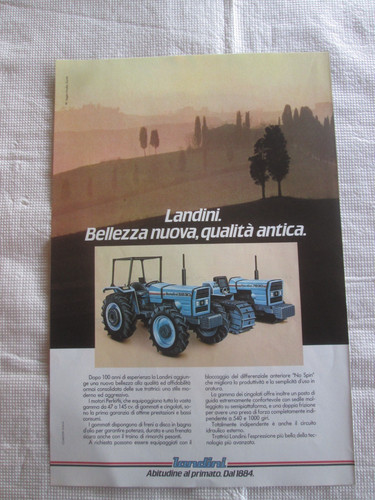 Landini trattori pubblicita - landini, pubblicita'