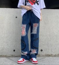 Mens Wide Straight Leg Denim