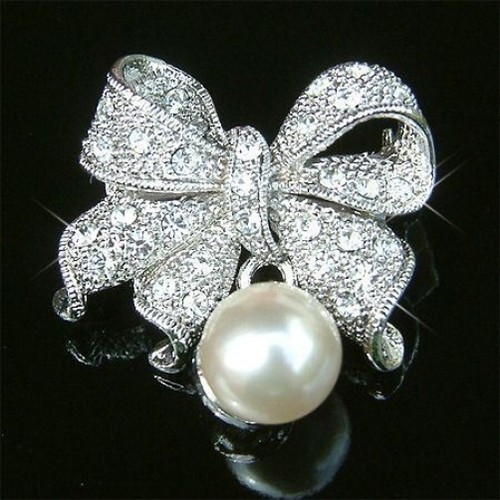Perla fiocco swarovski - in,