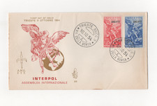 REPUBBLICA - FDC - 1954 - ZONA - A - AMG - FTT - ASSEMBLEA - INTERPOL - VENETIA