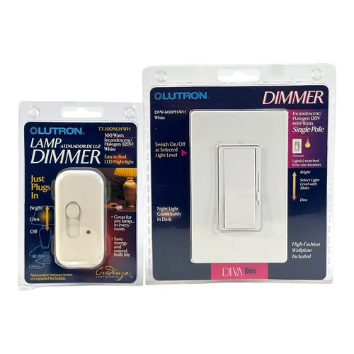 Lotto dimmer lutron bianco - 2,