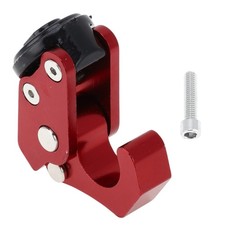 Gancio Manubrio Moto Portacasco Guanti Appendiabiti Borsa in Alluminio Rosso