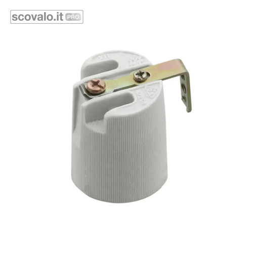 Portalampada ceramica e14 con - ceramica,