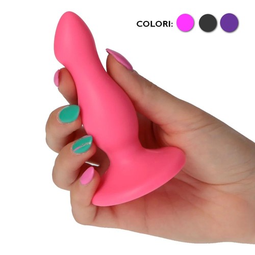 Plug anale silicone - silicone, con