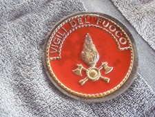 vintage PATCH TOPPA - VIGILI DEL FUOCO - IN RILIEVO - diametro 9cm.