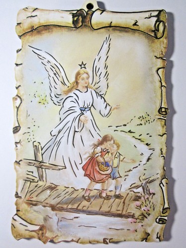 Quadro angelo custode con due - con,