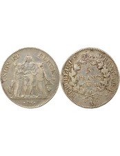 France 5 Francs Argent, Union
