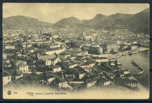 Como 1910 cartolina 100 - como,