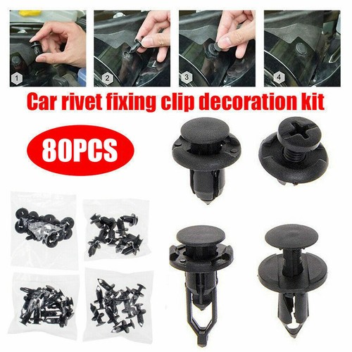 80x clip plastica auto - 80x,