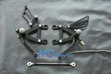 Commandes reculées Rearset Racing Pr Kawasaki NINJA ZX6R ZX 6R 03-04 2003 Noir